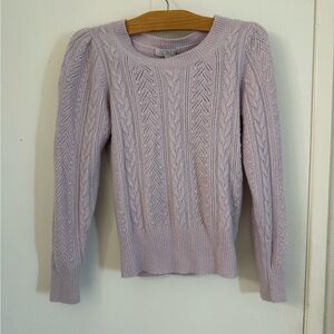 J-Crew Light Pink Knit Sweatshirt
